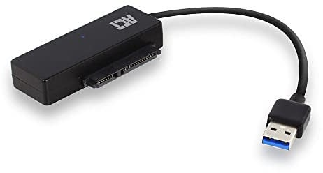 ACT USB SATA Adapter für 2,5/3,5 Festplatten/SSD, inkl. 12V 2A Netzteil für 3,5 Laufwerke, USB 3.2, unterstützt UASP – AC1515