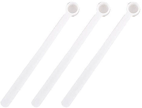30 Pieces 250 Milligram Mini Measuring Spoons Micro 1/20 Teaspoon Micro Scoops Mini Scoops Measuring Spoons Tiny Scoops for Measuring Cosmetics Powders Seasoning, White