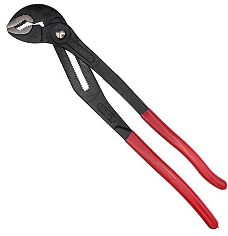 TOOLEAGUE Heavy Duty Water Pump Pliers, Large Plumbing Tool, 16-inch Groove Slip Joint Set, Push Button Quick Adjustable Pliers