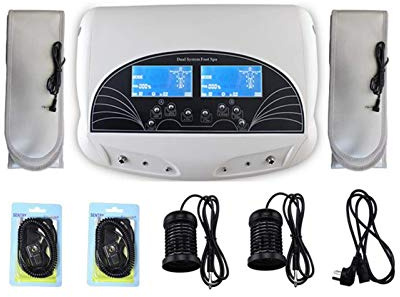 Dual User Detox Ionic Foot Bath Ion Spa Machine Cell Cleanse, Foot Detoxification Machine Dual LCD Detox Ionic Foot Bath Spa Machine mit therapeutischem Infrarotgürtel