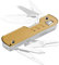 HorixGear Custom Titanium/Brass Handle Scales for T4 Multitool - 1 Pair Replacement Patches with Superior Durability and Unique Design(Latón)
