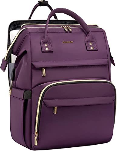 LOVEVOOK Mochila para ordenador de 15.6 pulgadas, mochila impermeable para adolescentes, portátil elegante con puerto de carga USB, para colegios de negocios