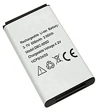 Tnikumall DBC-800D 1ICP5/34/50 3.7V, 800mAh Replacement Battery for Doro 6520 6120 6121 6021 6050 6171 DBC-800D
