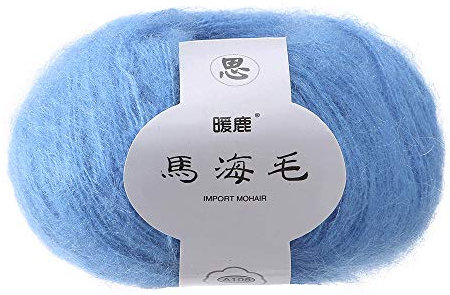 FeiliandaJJ Mohair 25g Wolle Zum Stricken & Häkeln Handstrickgarn Strickwolle,Weich Wollgarn Perfekt für Hüte Pullover Schal Decke Strickprojekt- 29 Farben