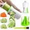 Spiralschneider Gemüse 2 in 1 - Für Gemüsespaghetti, Karotte, Gurke, Zucchini, Gemüsenudeln - Handgerät
