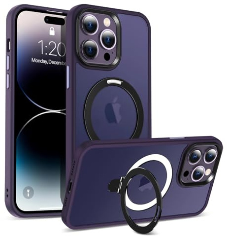 CoolGadget Magnetische Handyhülle für iPhone 14 Pro für MagSafe Dünn | Magnetisches Slim Case, kabelloses Laden, Soft Grip Oberfläche, kratzfest, federleicht