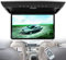 15.6'' Schermo Ribaltabile per Monitor da Tetto per Auto 1080P, visualizzazione TV Digitale HD a soffitto con Luce d'atmosfera, Lettore per Auto MP5, HDMI IR FM USB,Beige