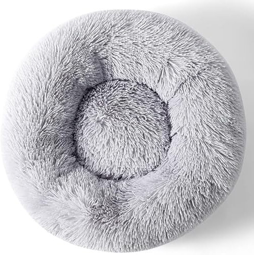 Zhoothyomiru Hunde Donut Hundebett Hund Katzenbett Hundebetten Hundekorb Kleine Flauschig Haustierbett Hundebetts Plüsch Katzenbett Flauschig Für 5KG