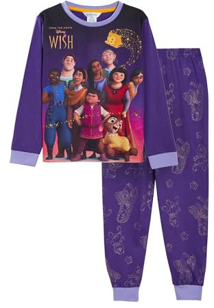 Disney Pyjamas Wish pour Filles, pour Enfants de 4 à 5 Ans