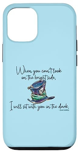 Hülle für iPhone 14 Pro Alice im Wunderland, verrückter Hutmacher Zitat