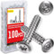 100 Stück Schrauben Torx Edelstahlschrauben 4x35, Holzschrauben Torx, A2 V2A Edelstahlschrauben Holz, Blechschrauben, Holzschrauben Edelstahl Senkkopf, Spanplattenschrauben für Aufdachkonstruktionen
