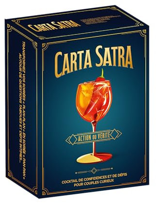 CARTA SUTRA Action ou Vérité – Jeu Couple - Jeux de société - Jeu de Carte – Cadeau Anniversaire Femme - Cadeau Couple Original – Idée Cadeau Couple Saint Valentin 2025 [Edition Action ou Vérité]