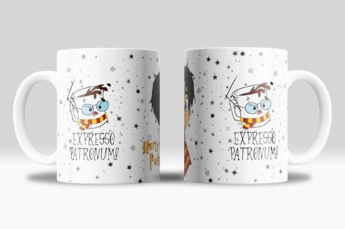 newseny Taza Espresso Patronum - Con imagen fan art de Expresso Patronum - Regalo mágico | Cerámica 350ml (Espresso Patronum)