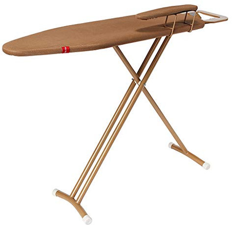 SHOUKAII Tabla de Planchar Profesional Tabla de Planchar retráctil Plegable Grande, Tabla de Planchar con Manga Multifuncional, Tabla de Planchar Ajustable marrón de 122 * 98 cm