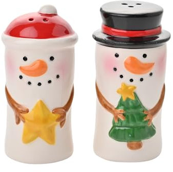 The Seasonal Gift Co - Santa Snowman & Friends Christmas Salt & Pepper Shakers - Festive Xmas Gifting & Homeware for Xmas Presents, Stocking Fillers & Dining - Winter Home Decor.