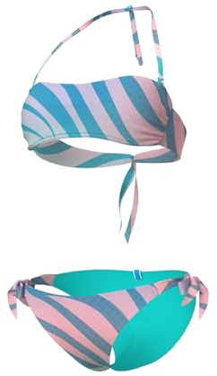 arena Damen Water Print Bandeau Bikini
