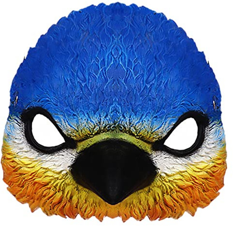 minkissy 1 Stück Vogelkopfmaske Vogel Kopfbedeckung Erwachsene Karneval Verkleiden Zubehör Karneval Vogelkopfbedeckung Karneval Liefert Party-kopfschmuck Tierische Maske Pu-schaum Blue