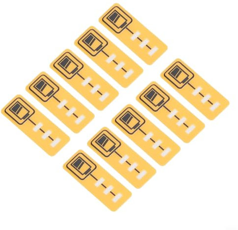 Yuanpgky 10 Pack Battery Capacity Stickers For DeWalt DCB200 DCB140 18V 14.4V Lithium Battery Label Replacement Power Tool Accessory Yellow 34 * 12mm