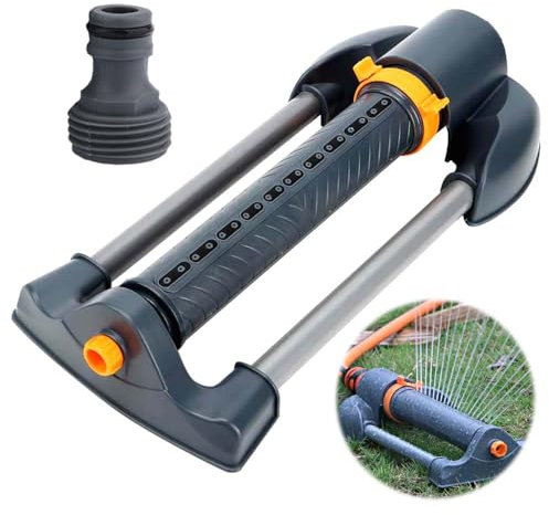 Rasensprenger Kleine Fläche,120 Grad Automatische Drehung Gartensprenger,Garten Sprinkler mit Sprinklerkopflänge 21,5 cm,Sprenger Sprinkler,Bewässerungssystem Rasen für Rasen,Pflanzen,Blumen,Gemüse