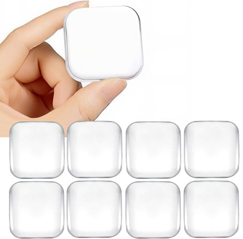 8 Stück Türstopper Wand Transparent Quadrat Elastikpuffer Transparent Selbstklebend Gummipuffer Selbstklebend Türstopper Transparent Selbstklebend Selbstklebender Gummifuß