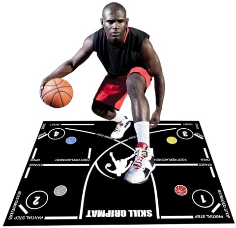 Basketball -Trainingsmatte, PAS Trainingsmatte | Tragbarer Nicht-Schlupf-Cover Für 120 X 86 Cm Basketballtrainer | Hilfszubehör Von Stillen Geräten Für Die