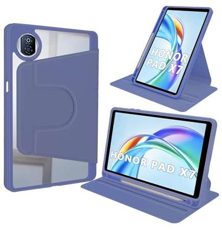 idudao Case for Honor Pad X7, Rotating Cover with Pen holder Tablet Tab Honor Pad X7 8.7 inch Blue