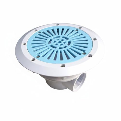 KiBcsLic Bonde de Fond de Piscine Matériau Drain Principal de Piscine pour Piscines à Liner, Bleu, PC