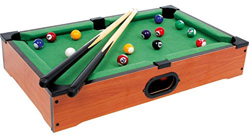 small foot Tischbillard kompakt aus Holz, Billardspiel inkl. Zubehör, auf jeder Tischplatte spielbar, ab 5 Jahren, 6703