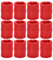 Unique Sports Team-Armbänder (rot, 6 Paar)