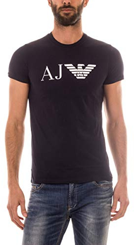 ARMANI JEANS Men's 8N6T996JPFZ T-Shirt, Navy, XXL