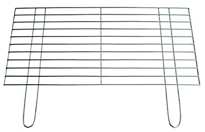BitWa Grille de barbecue 60 x 60 cm - Modèle stable et lourd avec deux poignées fixes - Cheminée - Barbecue au charbon de bois ou barbecue à gaz - Barres de support Ø 4 mm - 600 x 600 mm