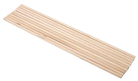 Haofy Holzstäbe 10 Stück Holzstäbchen Holzstangen zum Bastel, 30 cm Extra Lange Rund Holzstab mit Durchmesser von 6 mm, Unbehandeltes Bastelstäbe Rundholz für DIY Holzarbeit Basteln Dekoration