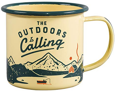 Gentlemen's Hardware GEN321 Mug en émail pour l'extérieur Jaune