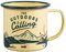 Gentlemen's Hardware GEN321 Mug en émail pour l'extérieur Jaune