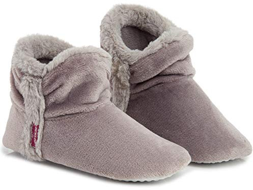 Dunlop . Slipper, Stiefelie Hausschuhe Drinnen Draußen, Geschenk Für Frauen,Hellgrau, EU 39