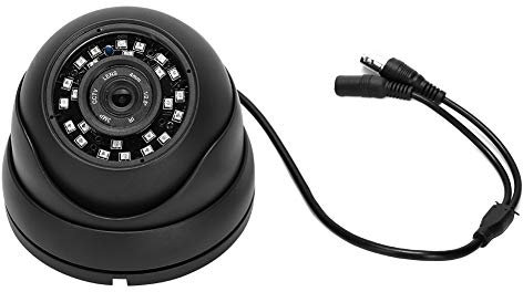KIMISS Bus AHD Kamera, 1080P Dome Kamera IR Kamera AHD PAL System im Freien 24 LEDs wasserdichte Tag für Autobusse Kabinen(Schwarz)