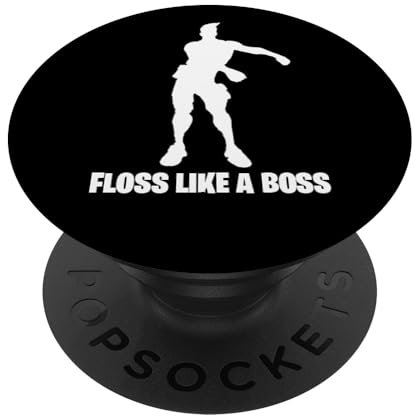 PopSockets NEU Floss Dance Like A Boss Geschenk für Gamer und Zocker - PopSockets Ausziehbarer Sockel und Griff für Smartphones und Tablets
