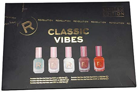 Makeup Revolution Classic Vibes High Gloss Nail Polish Pack Of 5 Nail Paint