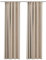 vidaXL 2X Vorhang Verdunkelung mit Haken Verdunkelungsvorhang Kräuselband Thermo Gardine Blickdicht Vorhänge Leinenoptik Beige 140x225cm