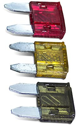 UKCable-Ties Mini Car Fuses Assorted Blade Fuses 10 Each of 5A 7.5A 10A with a Fuse Puller/Clip for Auto Car Boat Automotive Replacement Fuses, motorhome parts accessories in fuse box(Pack of 30)