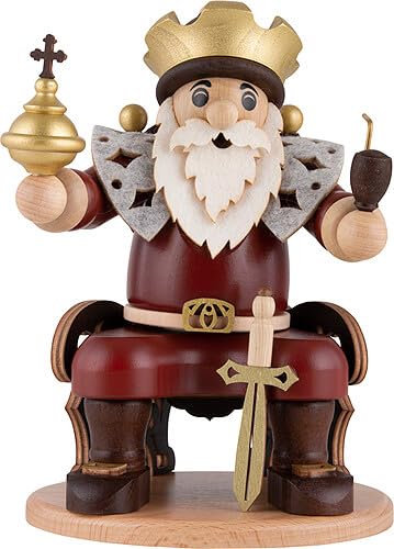 Zeidler Holzkunst Räuchermännchen König - 21 cm