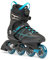 K2 30H0000 Inline Skates, Schwarz - Blau, EU: 42 (UK: 8 / US: 9)