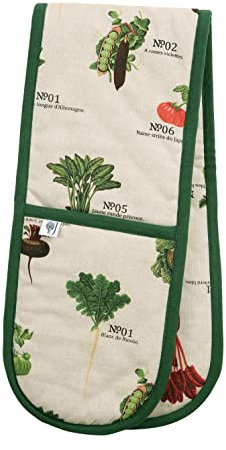 RHS Benary Vegetables Double Oven Gloves, Stone