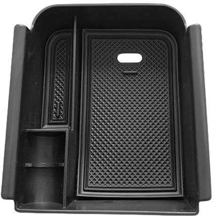 Z.MYUKI 【4 Farben】 Auto Zubehör kompatibel mit VW Golf MK8 R Line 2020-2023 2024 Mittelkonsole Ablagefach Armlehne Tray (Schwarz)