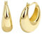 Huge Tomato Gold Creolen 18k vergoldete klobige Silber Ohrringe minimalistischer Schmuck Geschenk für Frauen
