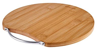 Karaca Owen Bamboo Round Chopping Board, Small, 25cmx25cm, Wood