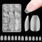 Künstliche Nageltips Set 360 Stk. ZAHRVIA Soft Gel Full Cover Nail Tips Kunstnägel Kurz 12 Größe Künstliche Nägel Zum Aufkleben PMMA Pre-Buffed Gel Nagel Tipps für Nail Art