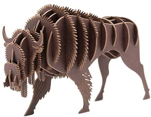 Fridolin 3D Papiermodell Bison