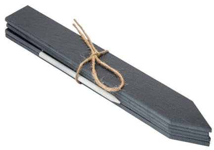 Schiefer-Stecker mit Kreide. Stecker 30cm 5 Stück. Blumenschilder, Kräuterstecker, Namensschilder, Pflanzenschilder, Pflanzenstecker. Groß