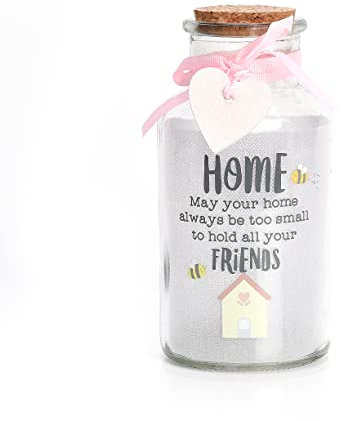 Love Life Home Full Of Friends Light Up Jar In White Pretty Sentimental Gift Her LL520